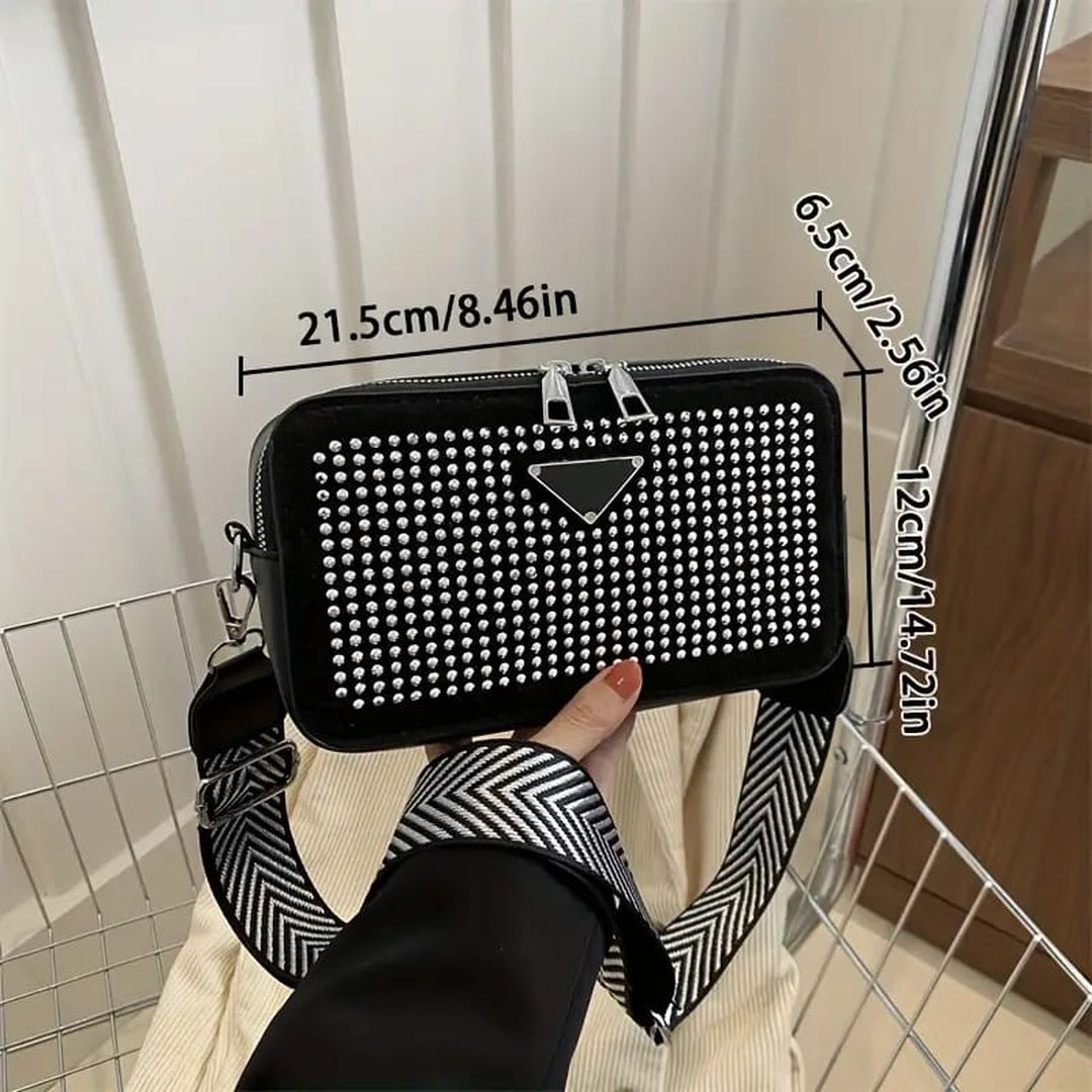 Mini Bolso Bandolera con Pedrería | Brilla con Estilo Diario