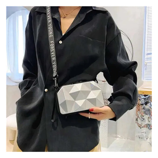 Bolso Cruzado de Diseño Geométrico Moderno