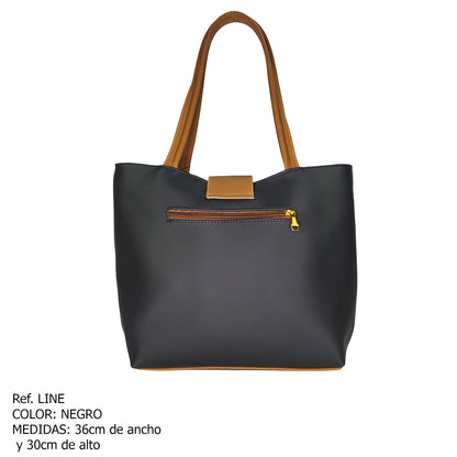 Bolso Karla Chacón Line Negro – Elegancia que te acompaña