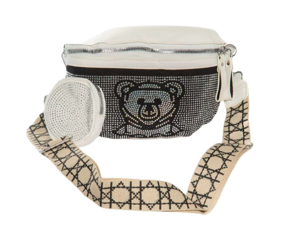 Riñonera Oso Beige – Estilo y Funcionalidad