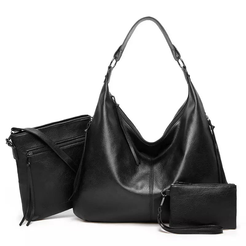 Conjunto de Bolsos 3 en 1 en Cuero Vegano Premium