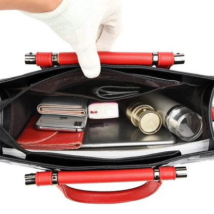 Bolso de Mano Retro de Cuero | Gran Capacidad con Estilo