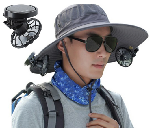 Ventilador Solar para Gorra — Frescura Portátil Sin Baterías