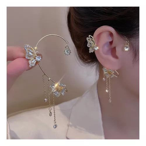 Aretes Flor & Mariposa – Dúo de Encanto